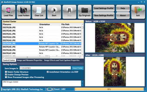 Batch Image Resizer which converts and resize images good Screen Shot