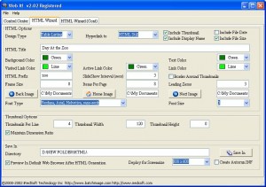 Web It HTML Wizard Settings