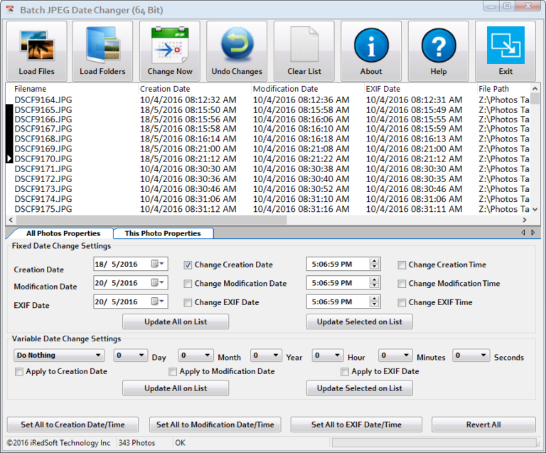Changing File Date on Windows and Mac iRedSoft Technology / BatchImage